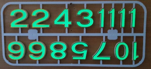 Numeros luminosos para reloj