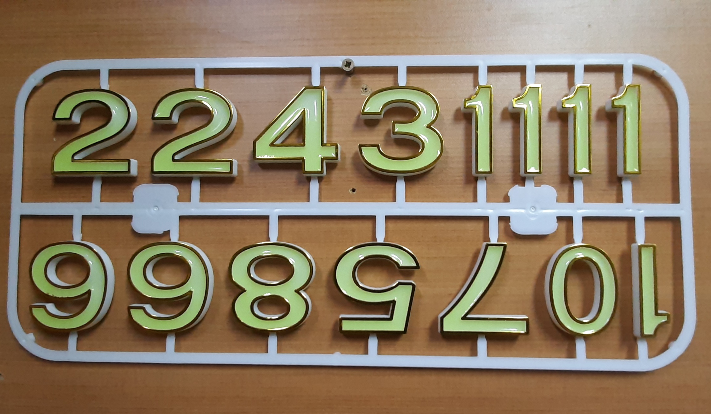 Numeros luminosos para reloj