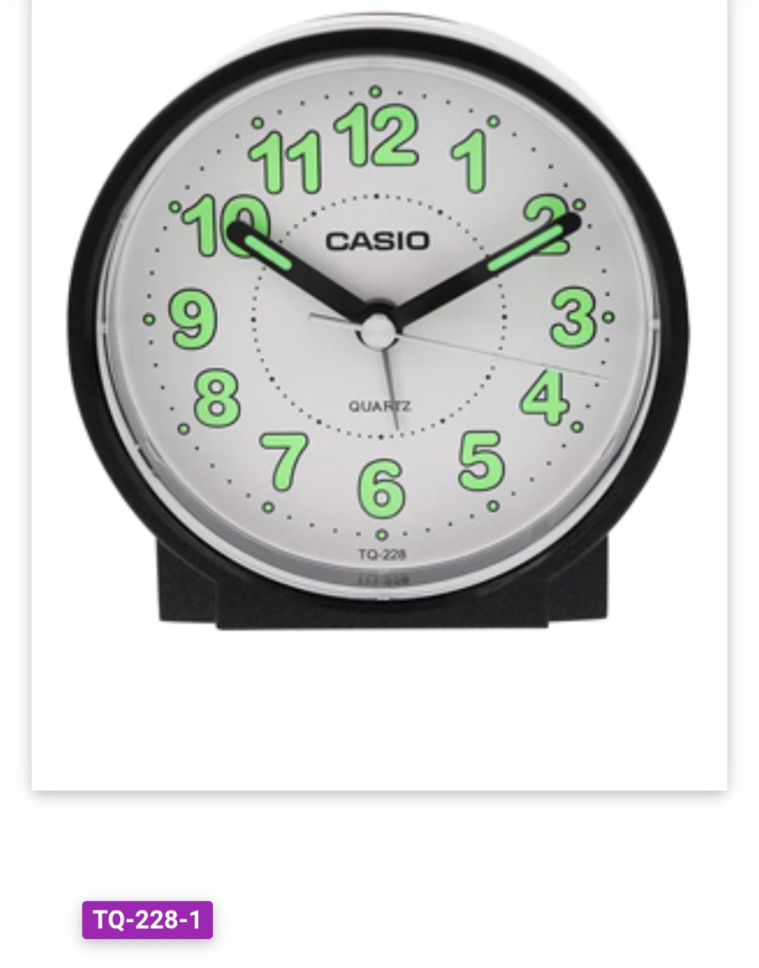 Casio Reloj despertador mod. TQ228
