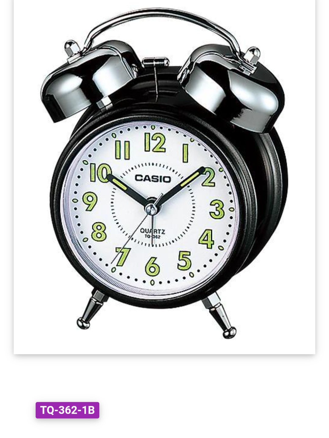 Casio Reloj despertador mod. TQ-362-4ADF