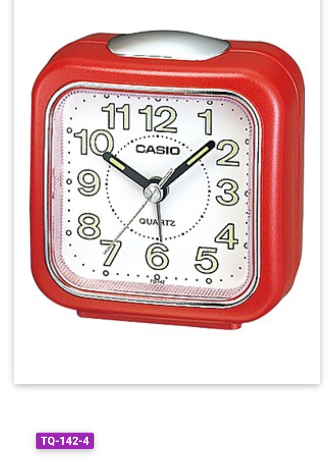 Reloj Casio despertador mod. TQ142